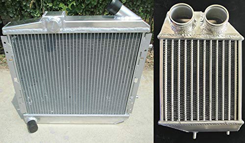 Radiatore in alluminio + Intercooler per Re-nault Super 5 R5 9/11 GT Turbo 1.4L B/C37 B/C40 L42 MT 1981-1991 5 pollici lato o con ventole (solo intercooler per radiatore)