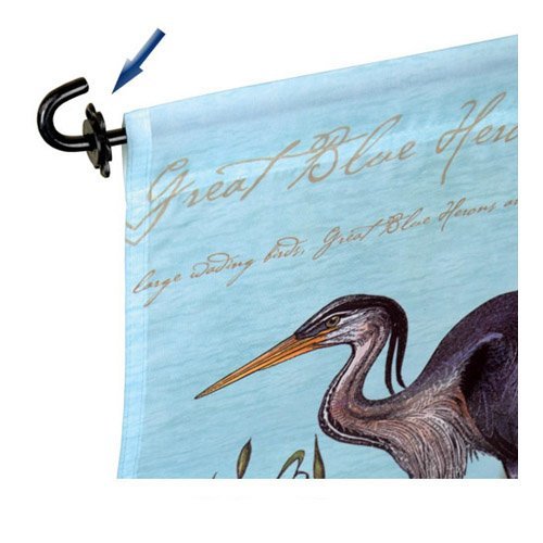 Belle Rose Farm Authentic Rubber Stoppers for Garden Flag Poles - Set of 6