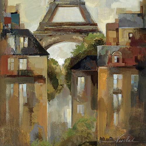 Affiche sur toile encadrée Paris fin de l'été pour habiller un grand mur vide