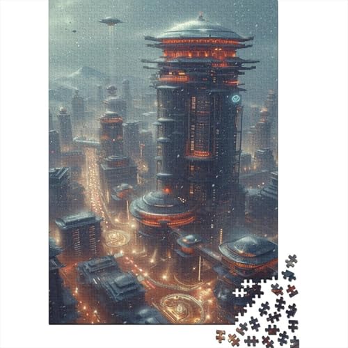 VesFy - Puzzle Science Fiction Puzzles Classiques Jouets Défi pour Adultes Jeu Éducatif Beautiful Paysage 1000 Pièces Couleurs Puzzle Divertissement pour Adulte Adultes Et Enfants 1000pcs (75x50cm)