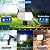AUDERWIN Solar Spot Lights Outdoor Waterproof 4 Pack IP65, 63 LED 3 Lighting Modes Spotlights for Yard Garden House Garage Pathway