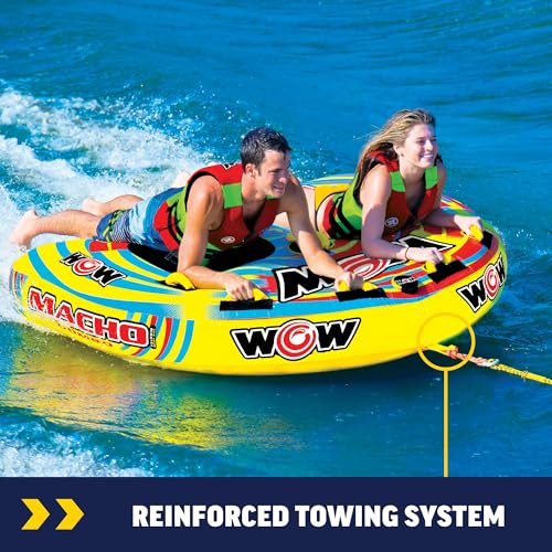 Image of WOW Sports Macho Combo Towable Tubes for Boating, Accessories for Tubing, Water Tube for Boats