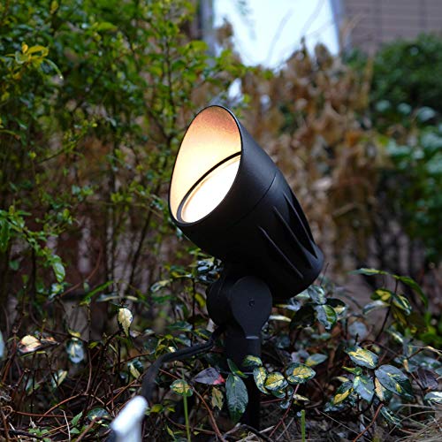 Goodsmann Low Voltage Transformer 120W With 1Pk Landscape Lighting 5W Replaceable Led 2700K 400 Lumen For Outdoor Lighting With Metal Spike And Connector #TOP4