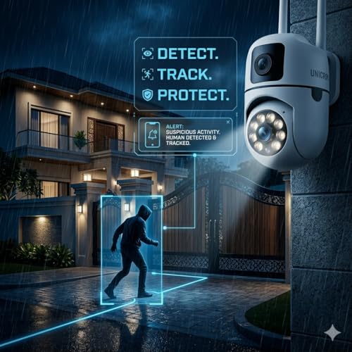 Image of UNICRON CCTV Camera for Home Security Outdoor & Indoor, Wireless WiFi 360