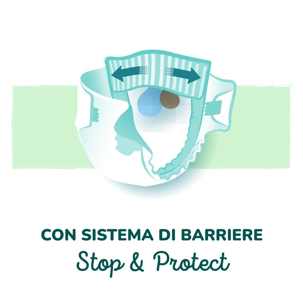 Pampers Protezione Pura Taglia 5 (11-25 kg) Ipoallergenico 76 Pannolini Bambino