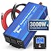 3000W 24V Power Inverter DC 24V to 240V 230V 220V AC with LCD remote Display, Remote Control and USB Port for Truck, Lorry 24v battery