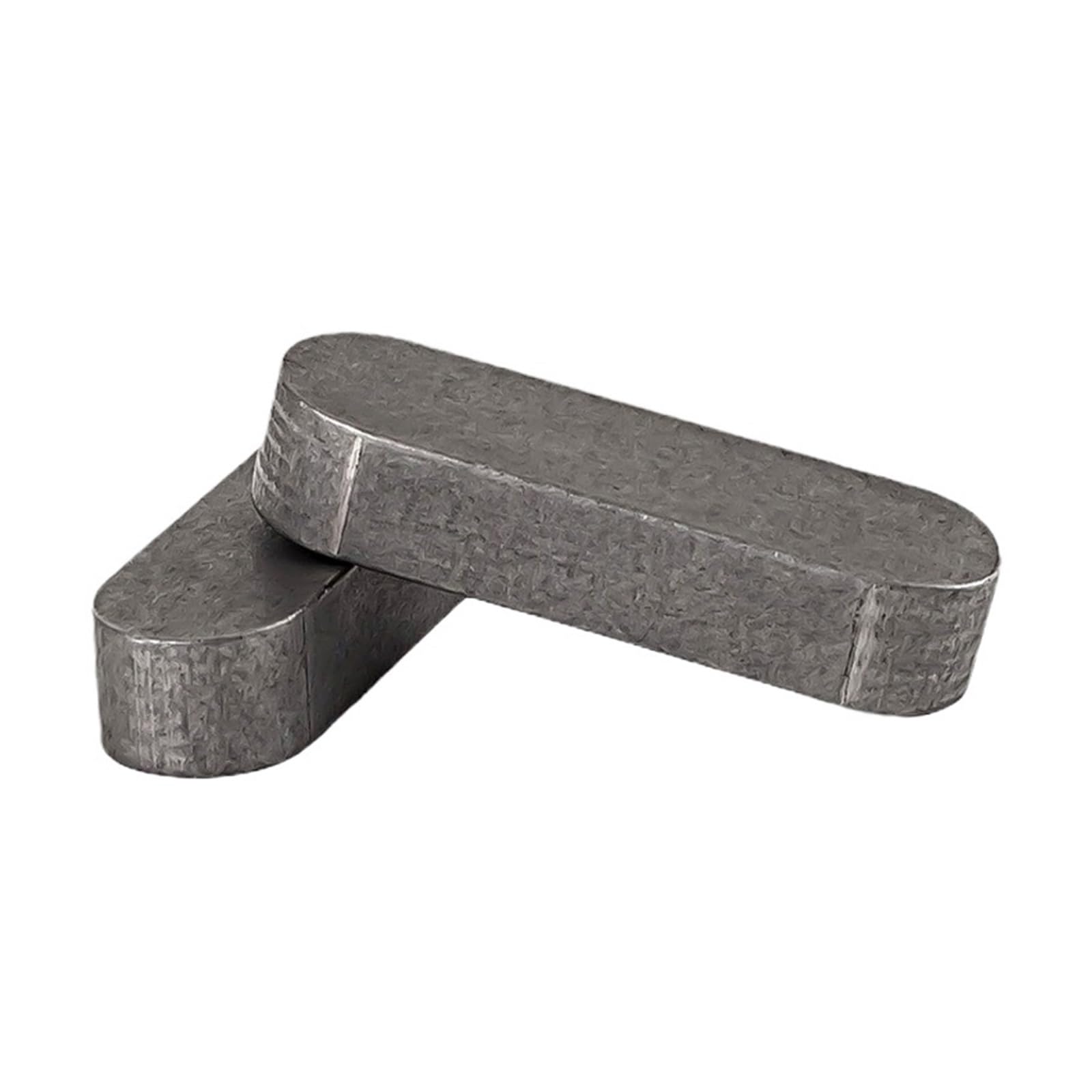 Perno per scanalatura piatta Estremità tonda parallela con perno piatto tipo A in acciaio al carbonio M5(5x5x45 20pcs)