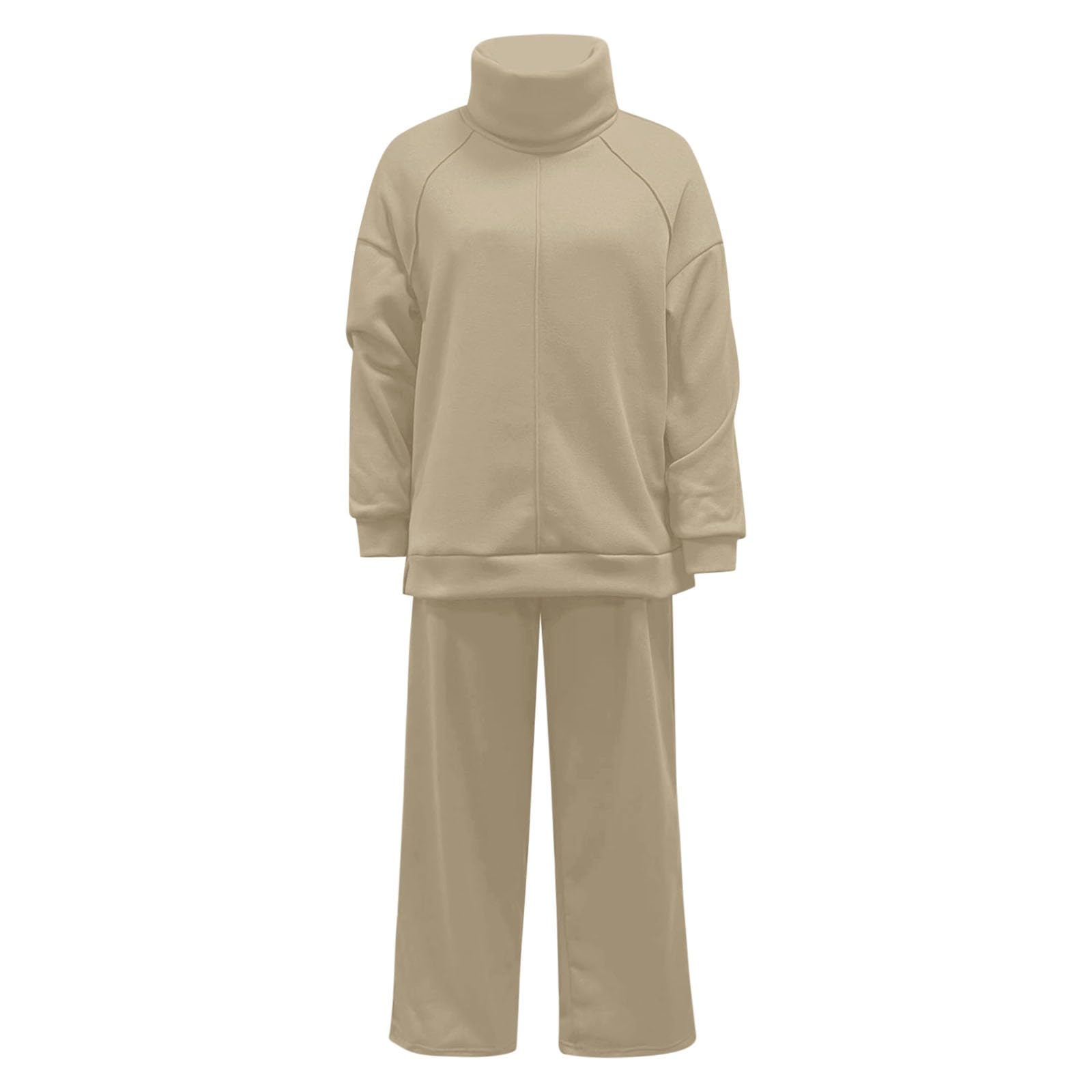 Top e pantaloni casual in maglia con cappuccio da donna per un comodo due pezzi per tutti i giorni, per lavoro e tempo libero.