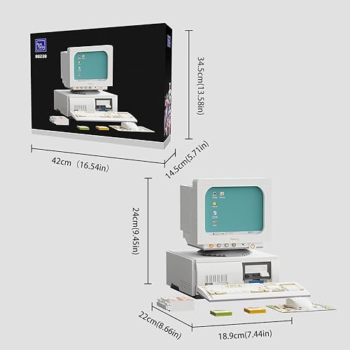 Miniatura 7 de BRICKKK Pantasy - Juego de construcción de computadora retro para adultos juego de modelos de construcción para adultos bloques de construcción de