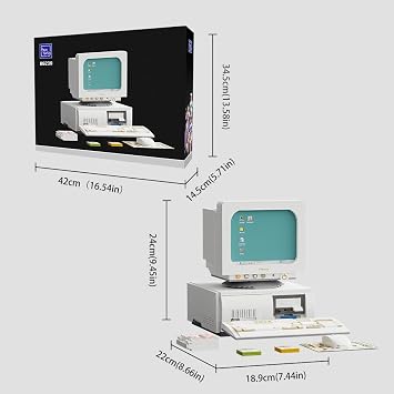 PAN TASY Retro TV Building Set for Adults
