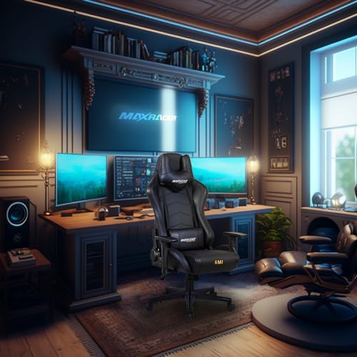MAX RACER - Cadeira Gamer Massageadora Tactical-SMI - Poltronas Gamer de Aço, Cadeira Ergonômica - 8