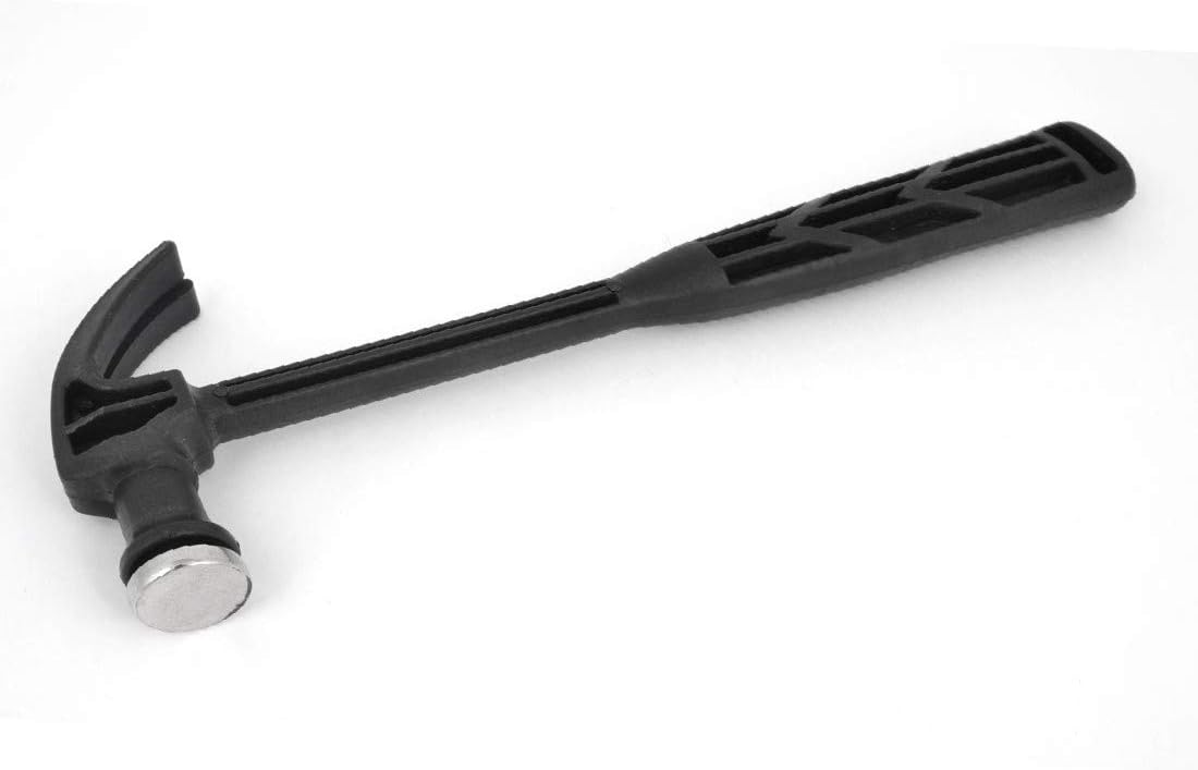 New Lon0167 Black Silver Featured Tone Good performance Handle reliable efficacy Metal Head Rubber Mallet Hammer Hand Tool 10" Length(id:3bb 72 67 358)
