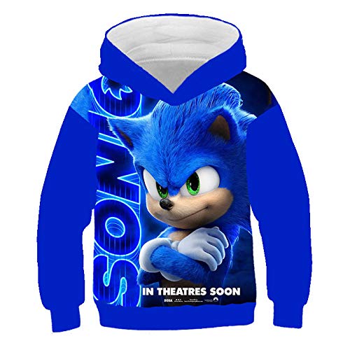 XieDagefc Niños Niñas Sudaderas Sudaderas con Capucha Sonic para Niñas Adolescentes Ropa De Manga...