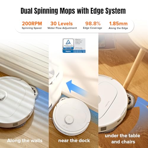 Image of roborock Qrevo MaxV Robot Vacuum and Mop, FlexiArm Design, Hot Water Re-Wash & Re-Mop, Auto-Drying, Self-Emptying, 7000Pa Suction, Built-in Voice Assistant, Auto Mop Lifting(Renewed)