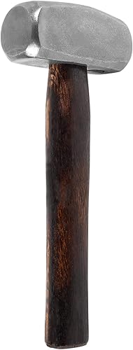 Miniatura 9 de Blacksmiths' Hammer 0000811-1000 Herramienta profesional de forja para metalurga, patrón sueco, cara cuadrada redonda, martillo de ingeniero