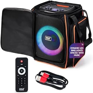 Pyle Audio Bluetooth Party Speaker - True Wireless Stereo System with Powerful Bass and Clear Treble - Big Speaker with Carry Bag - 100W