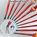 1000V Insulated Electrician Screwdriver Set - 13-Piece Professional Electrical Screwdriver Set Insulation Handle CRV Steel Magnetic Phillips Slotted Pozi Torx Tips VDE & GS Certified