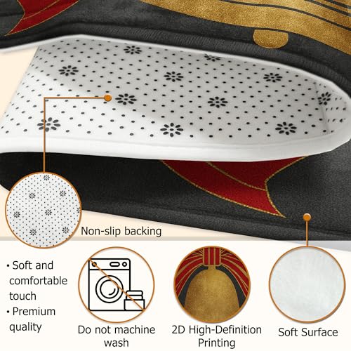 Tapis de sol rectangulaire antidérapant pour sécuriser le salon à Noël - 7