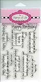 Happy Birthday Stamps for Scrapbooking and Card-Making by The Stamps of Life - Greetings4Birthday Sentiments