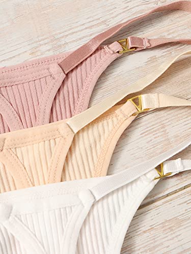 Makemechic Women's 7Pack Low Rise Ribbed G-String Thongs Underwear Sexy Panties Multi A Xl #TOP2