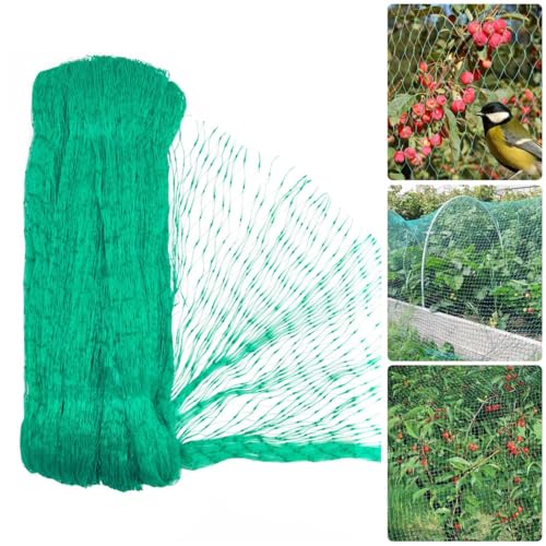 Red para pájaros Red de jardín Verde 4x10 m Protegiendo Plantas Frutas Flores Verduras 15mm Malla Anti pájaros