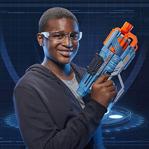 Nerf Elite 2.0 Commander RD-6 Dart-Blaster, 12 Nerf Elite Darts, 6-Dart Rotationstrommel, Blaster-Spielzeug für draußen, für Kinder ab 8, für Jungen und Mädchen