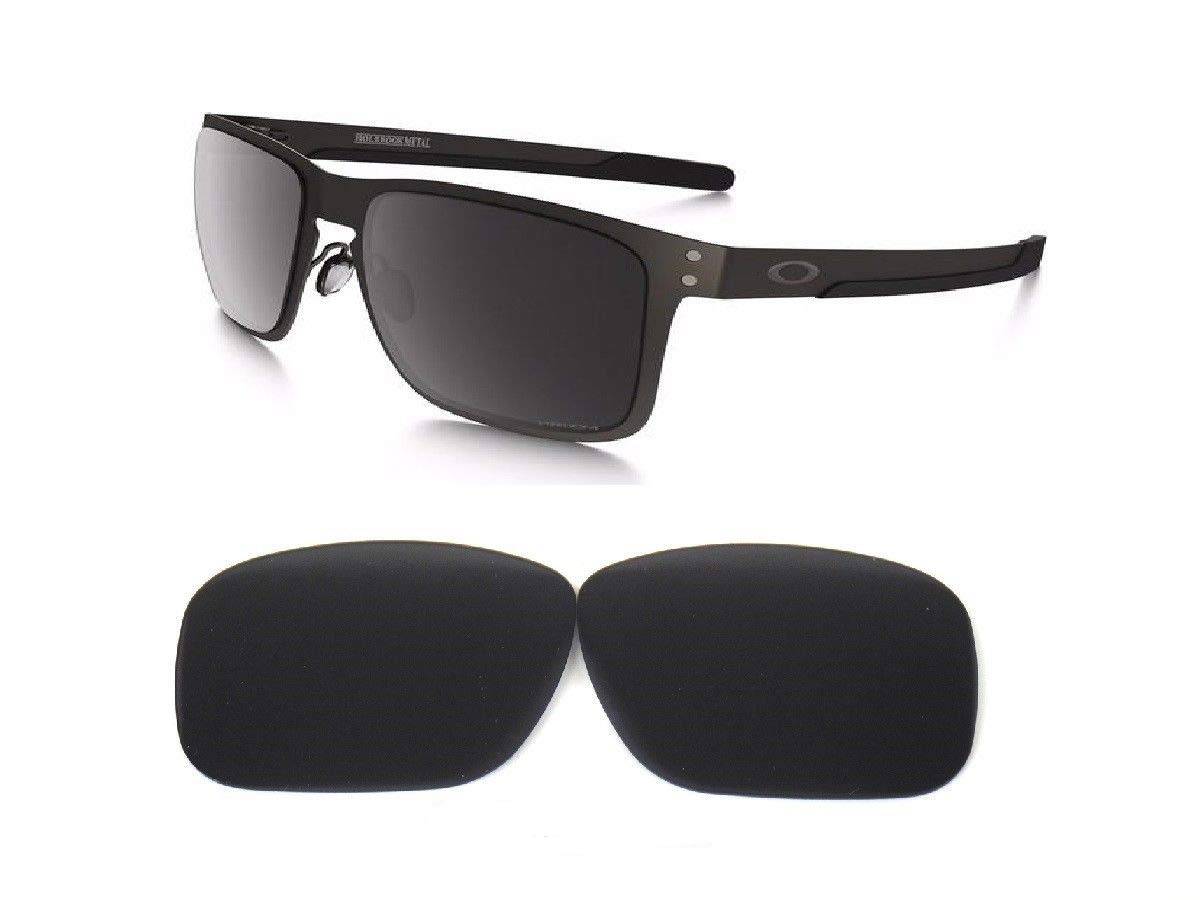Galaxy Replacement lenses For Oakley Metal Holbrook OO4123 Only (Not Regular Holbrook) Polarized Black 100% UVAB