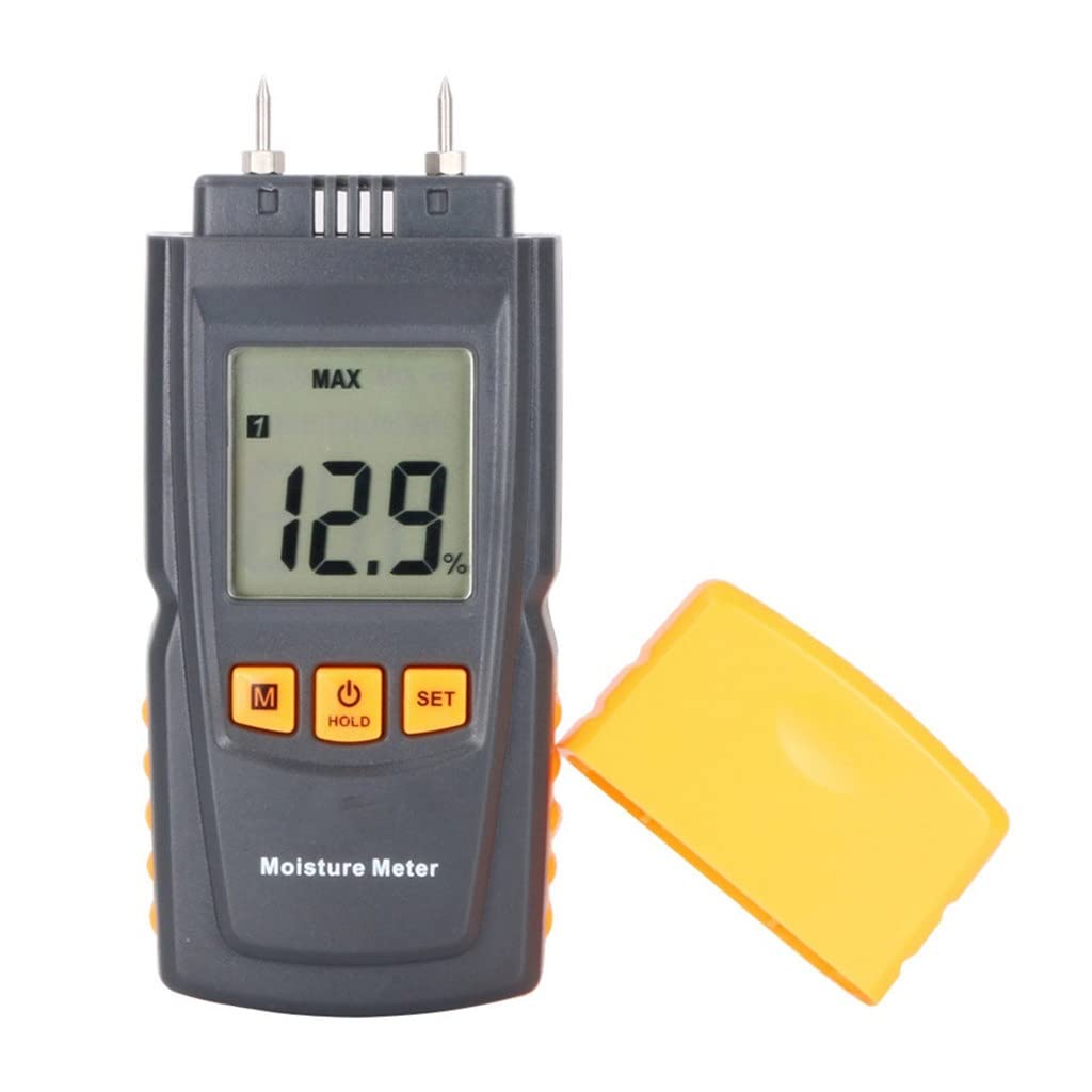 WDBBY Wood Moistur E Meter Digital Humidity Menter Tester Hygrometer Measuring Device Woodworking (Color : As shown, Size : One size)