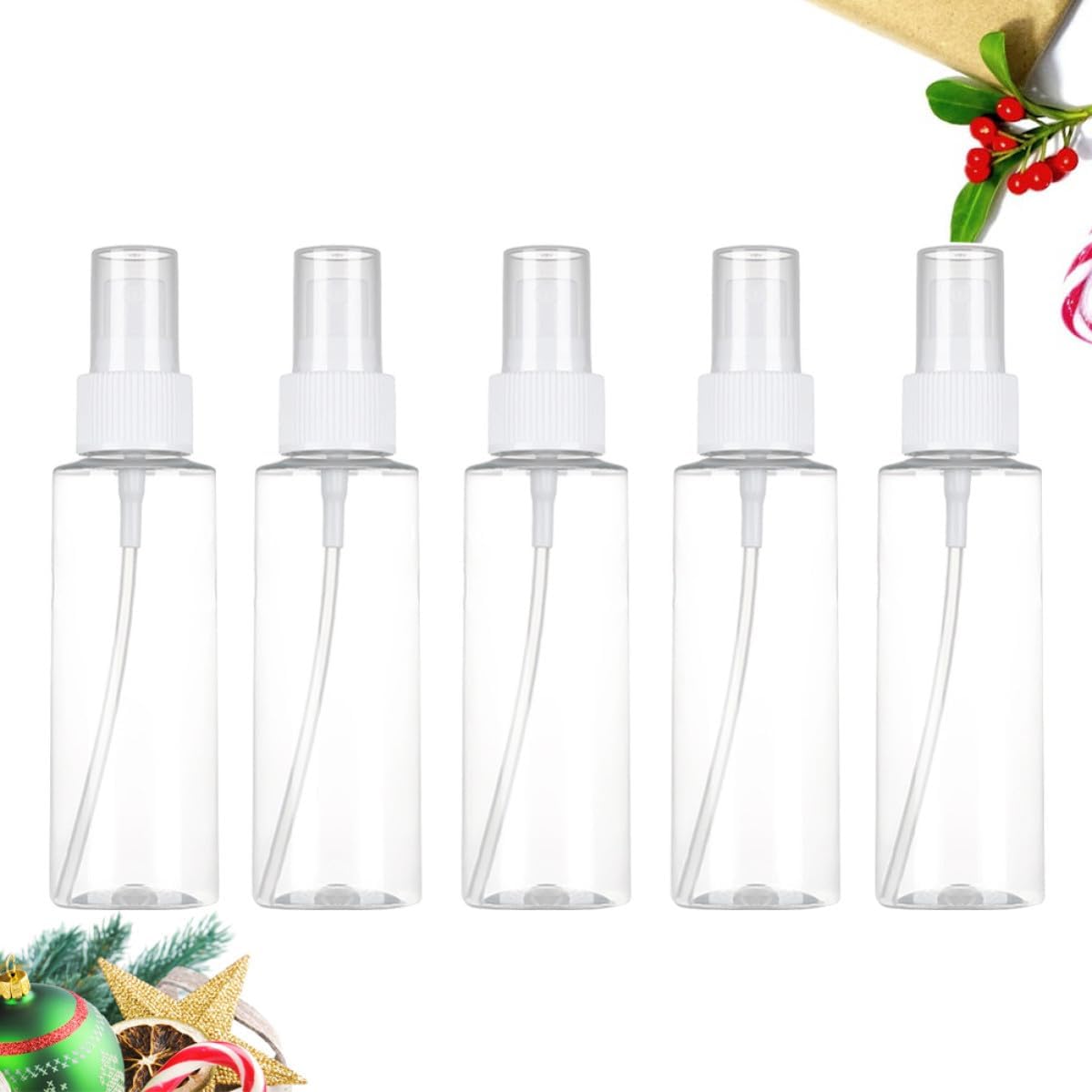 5 Pack 100ml PET Refillable Fine Mist Spray Bottles image 4