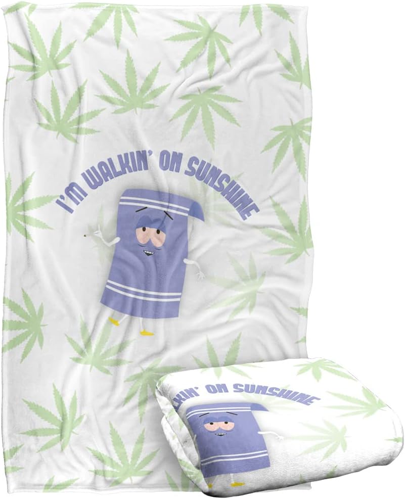 South Park Blanket, 50"x60" South Park Towelie Dirty Stoned Silky Touch Super Soft Throw Blanket