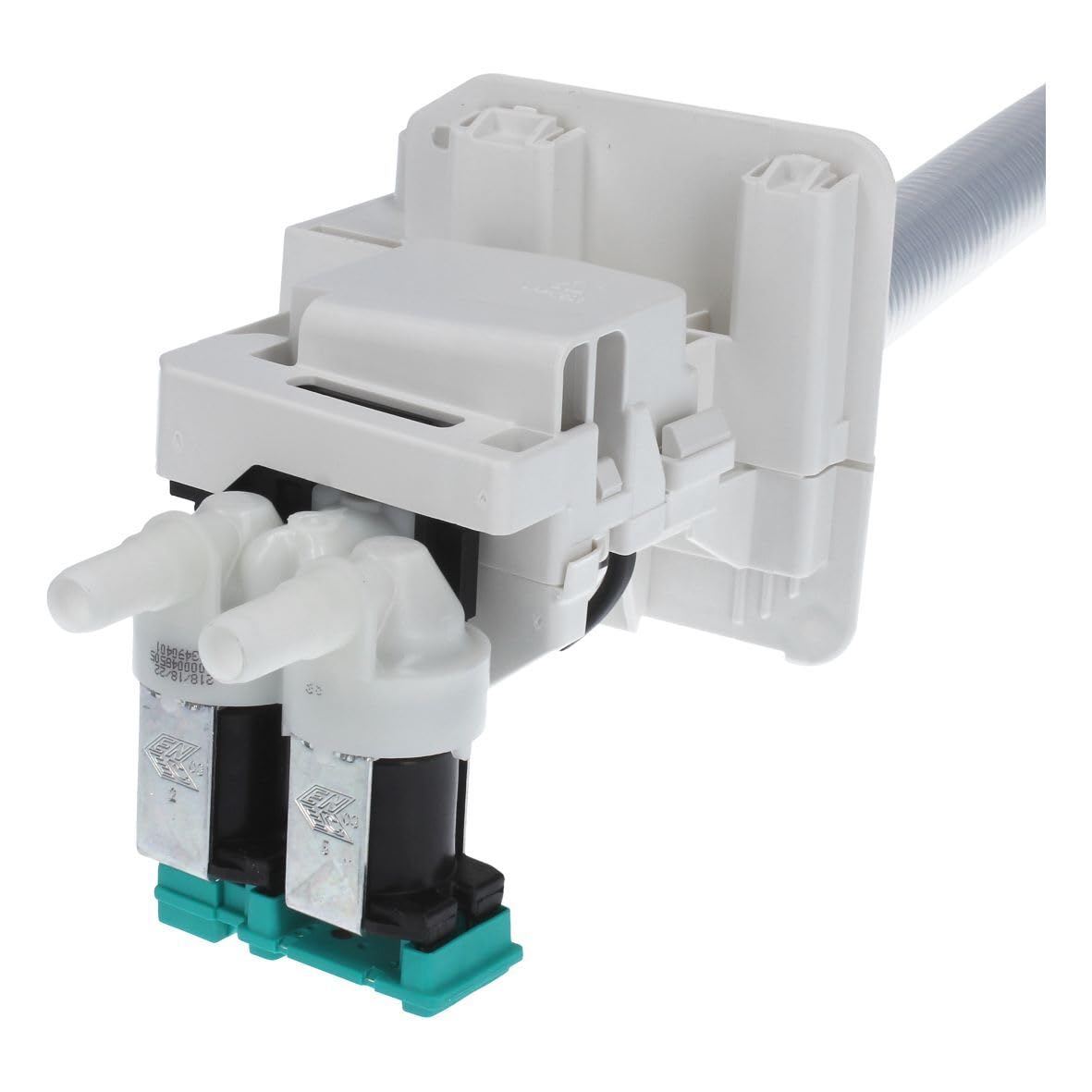 easyPART passend für SIEMENS 11019386 Zulaufschlauch Aquastop 1,5m mit | Magnetventil für Waschmaschine, Sicherheitszulaufschlauch, Zweifach, Bauform 180 Grad gerade, Kompatibel mit Bosch, Balay
