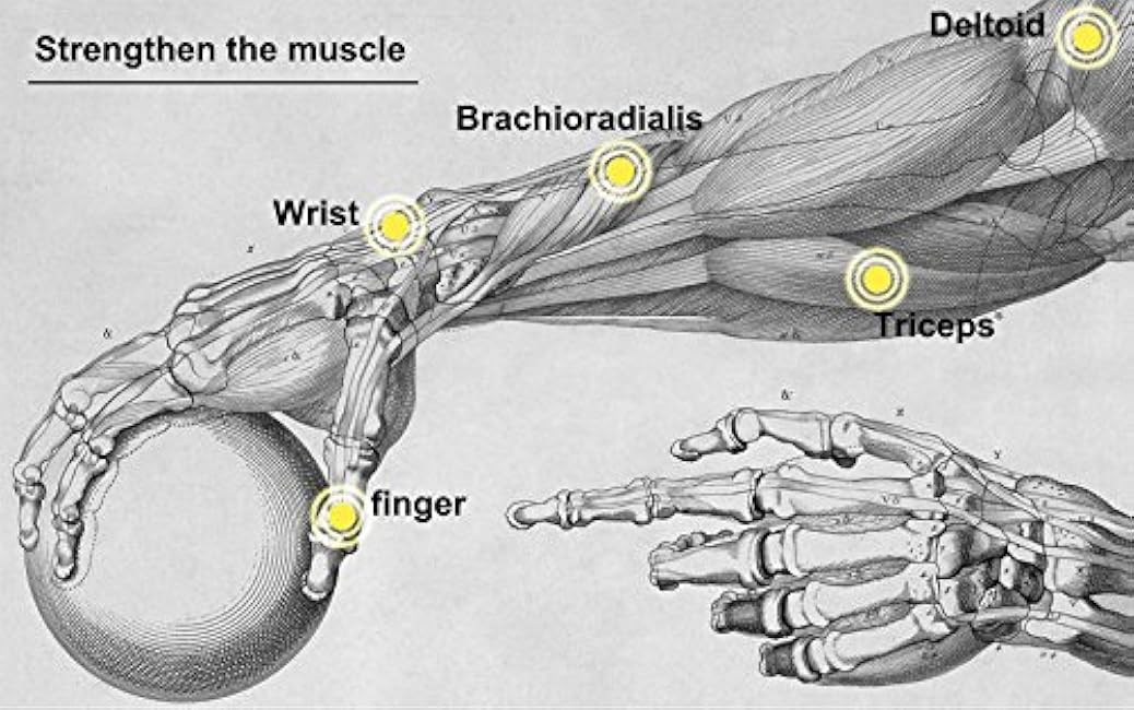 Power Wrist Ball AUTO Start Gyro Ball with LED Lights Forearm Exerciser Wrist Strengthener for Strengthening Muscle and Bones