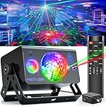Party Lights Dj Disco Ball Light, LED Stage Strobe Lights Sound Activated with Remote Control for Xmas Club Bar Parties Holiday Christmas Birthday Wedding Home Decorations