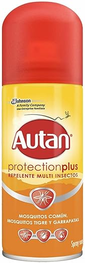 Autan Protection Plus Repelente de Mosquitos en Spray - Protege de mosquitos, moscas y garrapatas, 100 ml