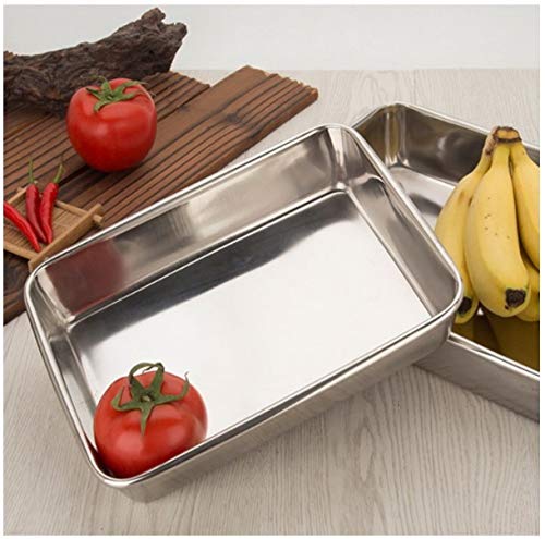 JAYCO Stainless Steel Baking Tray Toaster Oven Sheet Pan, Small - 8''x10''x2''