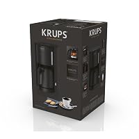 Krups Pro Aroma KM303810| Filterkaffeemaschine 1 Liter Fassungsvermögen | mit Thermokanne | 800 Watt | für 10-15 Tassen Kaffee | schwarz – Ansicht 7
