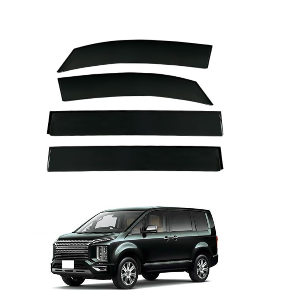Déflecteurs de vitre pour Mitsubishi Delica D5, lot de 4 pare-vent auto 2007-2019