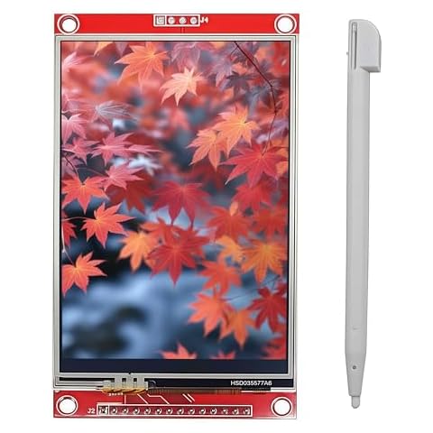 Haldzemo 3.5" 480x320 SPI Serial Resistive LCD Touch Panels TFT Display Module ILI9488 with Touch Pen Compatible with Arduino STM32 Cover
