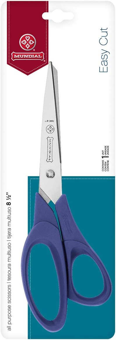 Mundial Creative - Tesoura Multiuso, Resina Termoplástica, Aço Inoxidável, Azul
