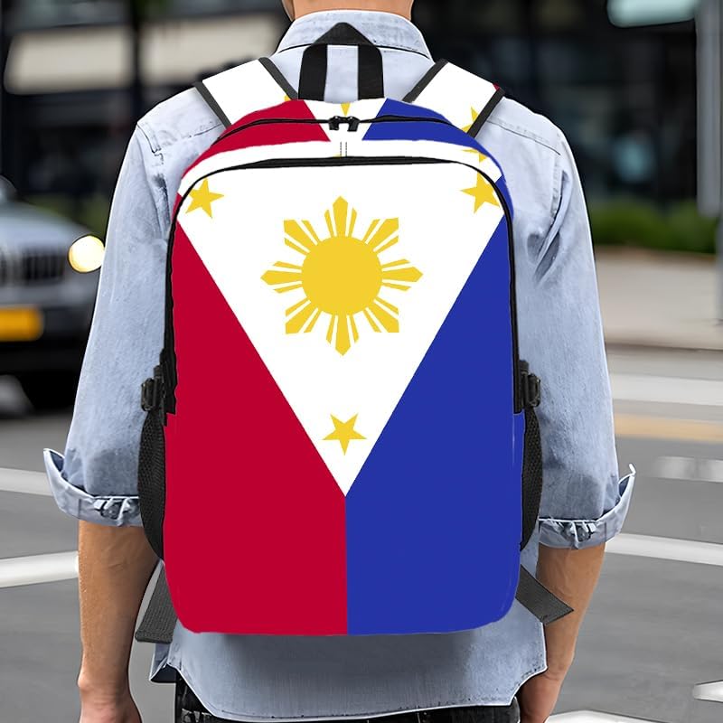 Philippines Backpack With Adjustable Straps Multi-Functional Daypack For Laptop, Travel, Hiking & Daily Use