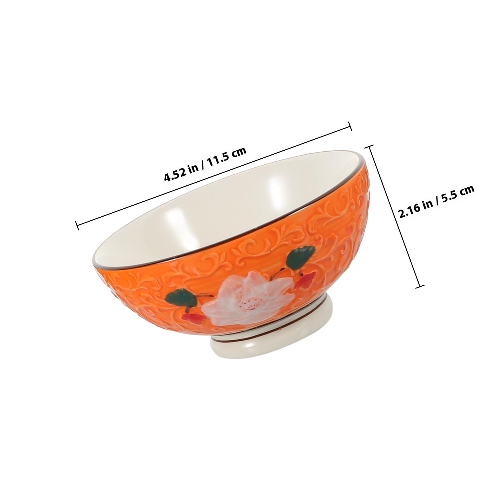 Alipis 5 Pièces Ensemble de Bols à Riz en Céramique Multi-usages Surface Lisse et Design Poli pour Repas Maison ou Sorties, Fabrication Soignée et Forme Simple
