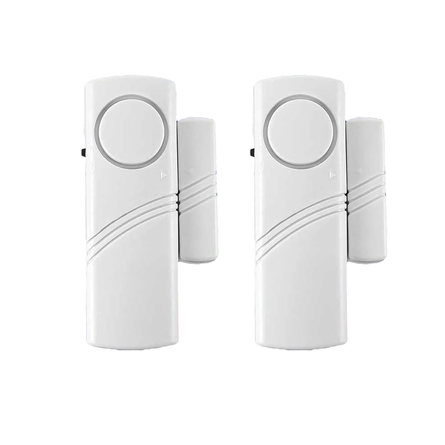 2 Pack Door/Window Alarm Magnetic, Wireless Security Sensor Burglar Alarm System Loud 90 dB, Shed Garage Vibration Entry Warning Detector, for Office/School/Hotel/Home/Store Security