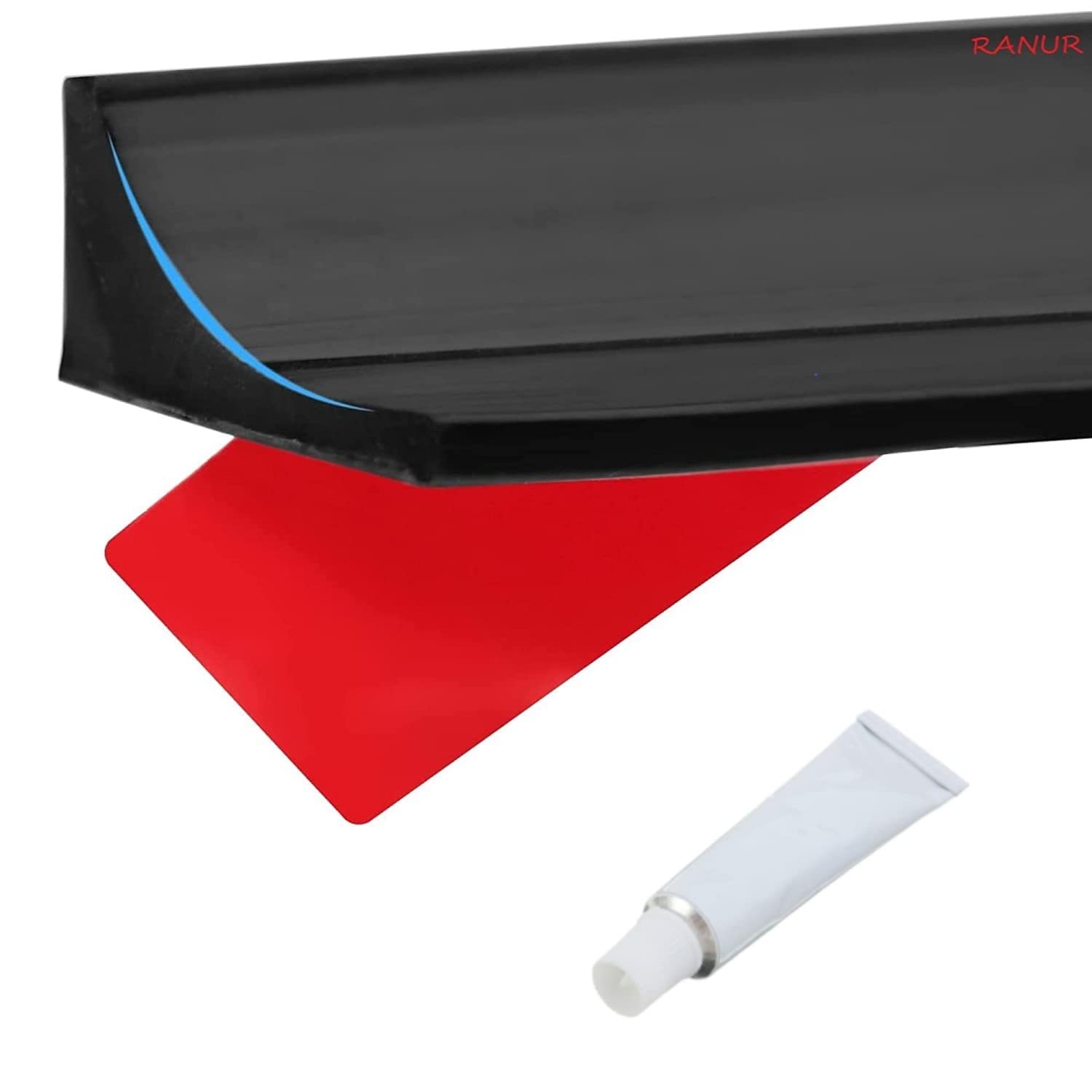 Silicone Water Stopper with Glue Collapsible Threshold Water Dam Barrier Strip for Shower, Self-Adhesive Kitchen Sink, Water Retaining Stopper, Dry and Wet Separation Strip (Black, 3 Meter)