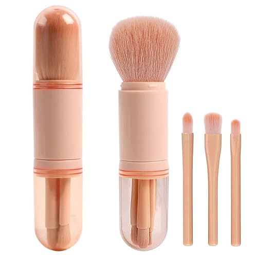 Mwoot 4 in 1 Set di pennelli da trucco, Retrattile...