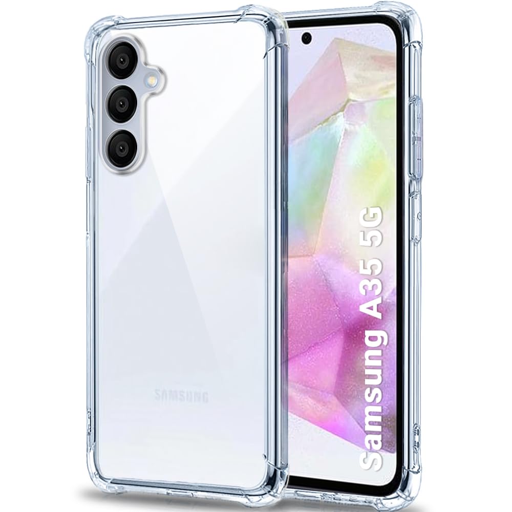 TheGiftKart Transparent Crystal Clear Back Cover Case for Samsung Galaxy A35 5G | Shockproof Soft TPU Case | Cushioned Edges for Ultimate Protection Back Cover Case for Samsung A35 (TPU, Transparent) (B0CW17X3BL) Amazon Price History, Amazon Price Tracker