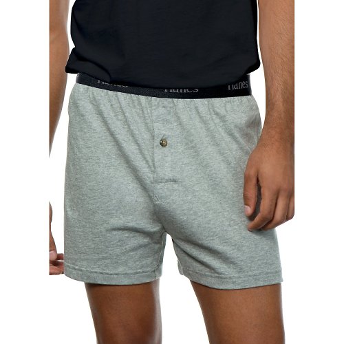 Image of Hanes Classics Men's TAGLESS ComfortSoft Knit Boxers with Comfort Flex Waistband 5-Pa