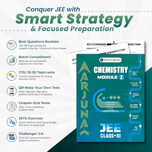 Image of PW Arjuna For JEE Main & Advanced Class 11 Chemistry Modules with Solutions Combo Set of 5 Books (2026 Edition)