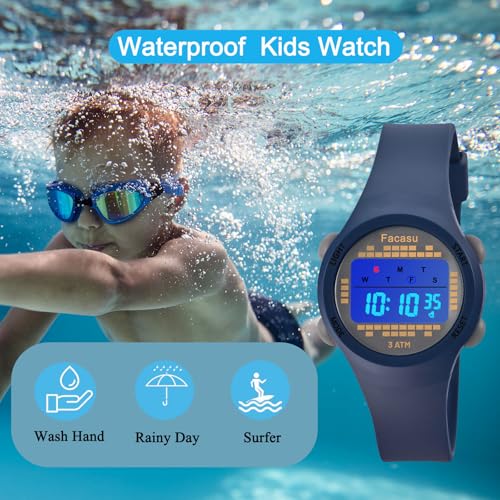 Image of Kids Digital Watch for Girls Boys,Children's Waterproof Colorful Light UP Outdoor Sport Watch with Stopwatch Alarm-Kids Gifts for Girls Boys