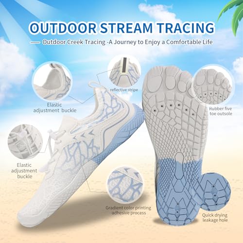 Image of Hike Barefoot Shoes for Womens Men Footwear,Pro Healthy&Non-Slip Water Shoe for Women Men, Wide Toe Running Shoes Boots Sneakers Unisex Designed for Walking,Running&Swimming Yoga, and Water Sports