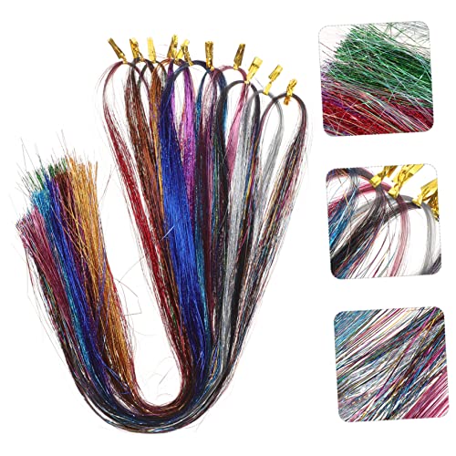 Baluue 3 Partidas extensões de cabelo peruca colorida peruca cosplay kit enfeites de cabelo para ace